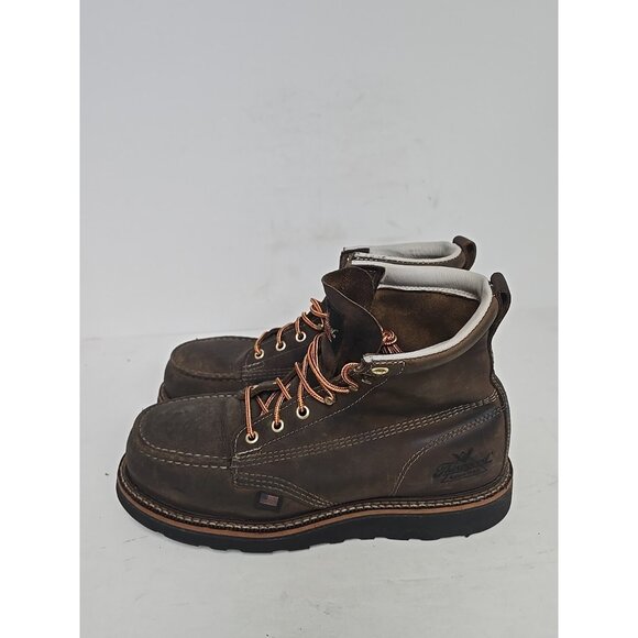 Thorogood Men's 6" Steel Toe 804-4135 Wedge Sole Moc Toe Work Boot (USA) 8 2E - Picture 5 of 7